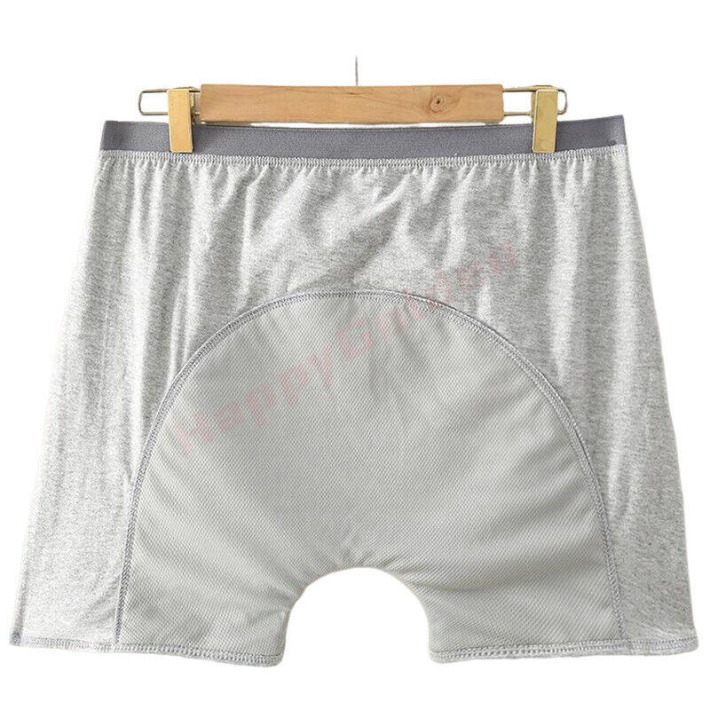 2 Pack Men Leak-Proof Underwears Pants Leakage Prevention for Elderly Patients