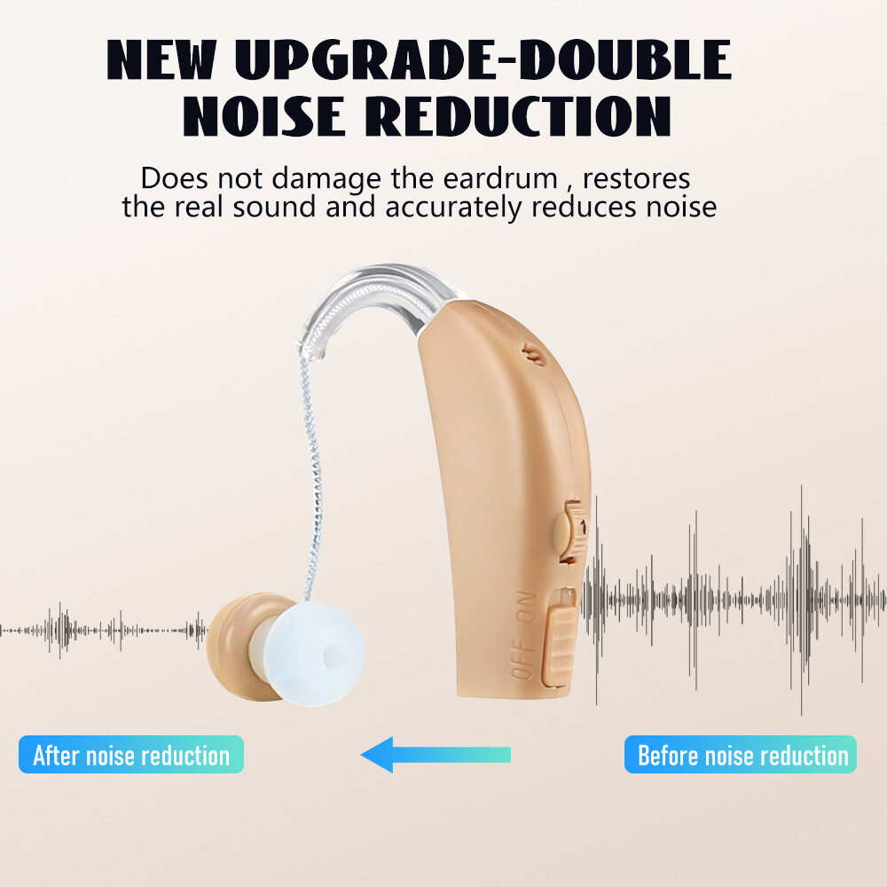 Rechargeable Hearing Aid Severe Loss Sound Amplifier for Seniors Elderly Deaf US