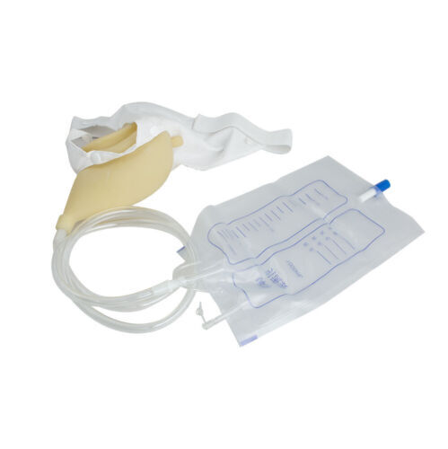 1000ml Portable Wearable Urinal Urine Bag Collector Toilet Male Travel US，3PC