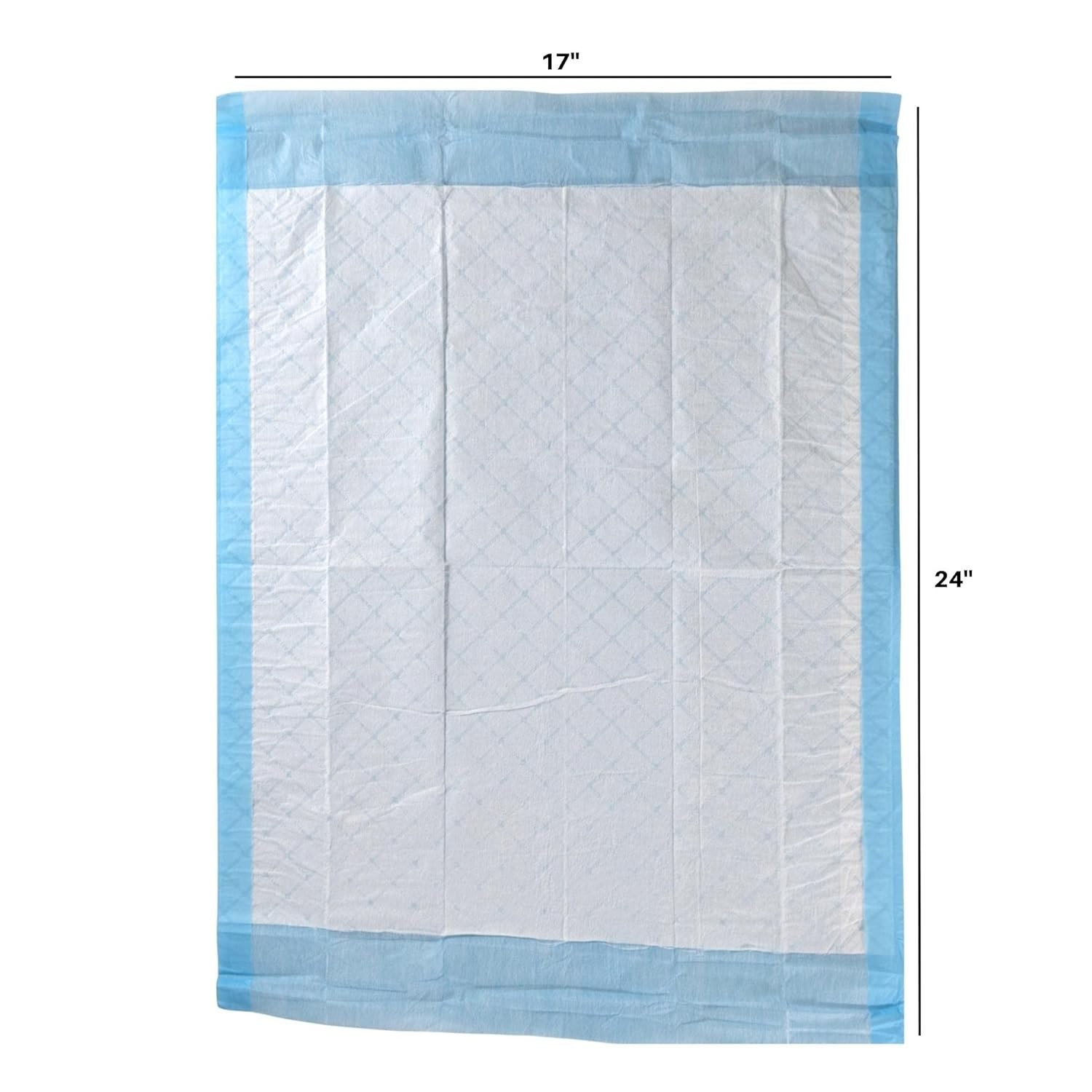 Skin-Friendly Disposable Underpads 17”x24” for Effective Protection (25 ct)