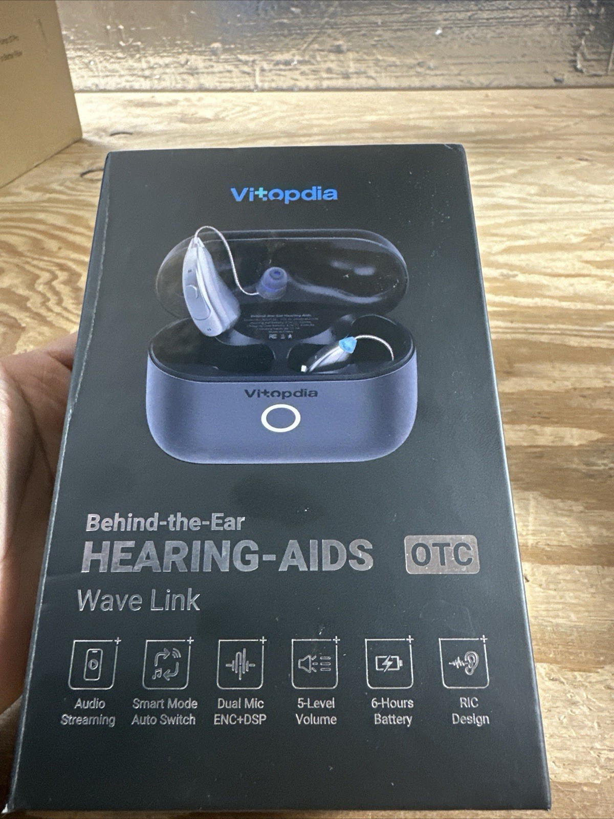 VITOPDIA 3-in-1 Rechargeable Bluetooth OTC Hearing Aids for Adults Seniors