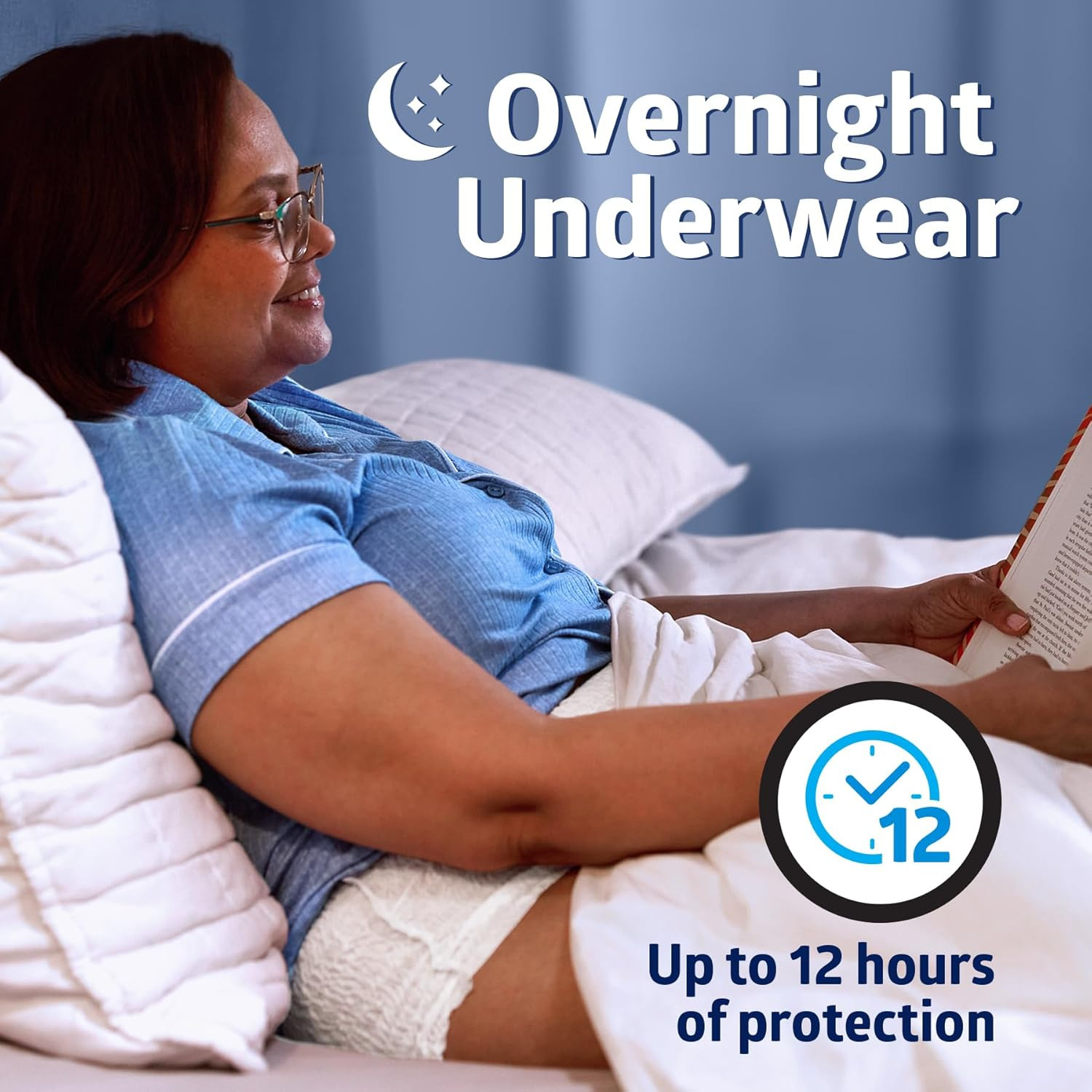 Overnight Unisex Underwear, Small/Medium (28-40 in Waist), 64 Count (4 Bags of 1