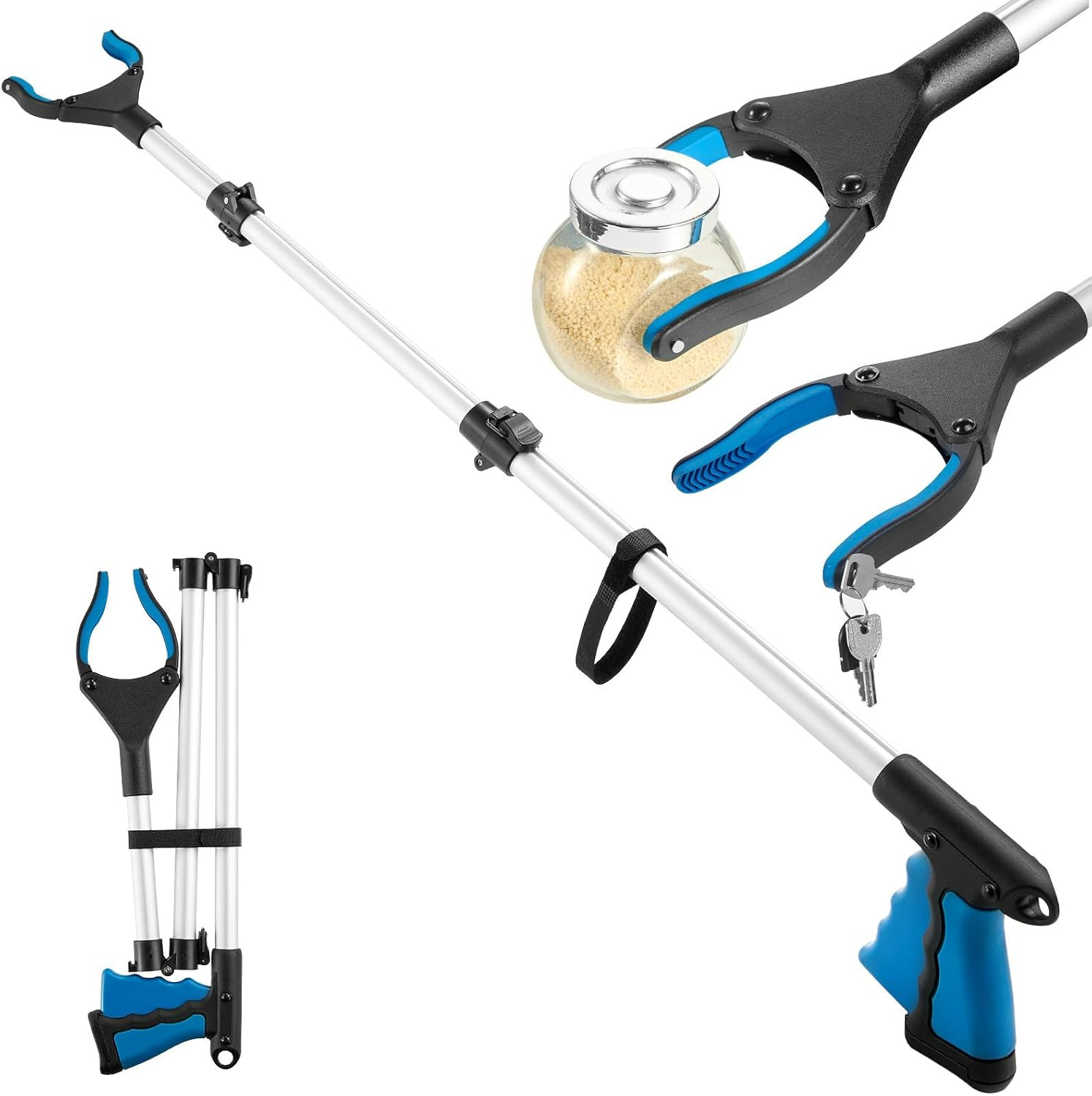 43 Inch Grabber Reacher Tool, Grabbers for Seniors Heavy Duty, Trash Picker