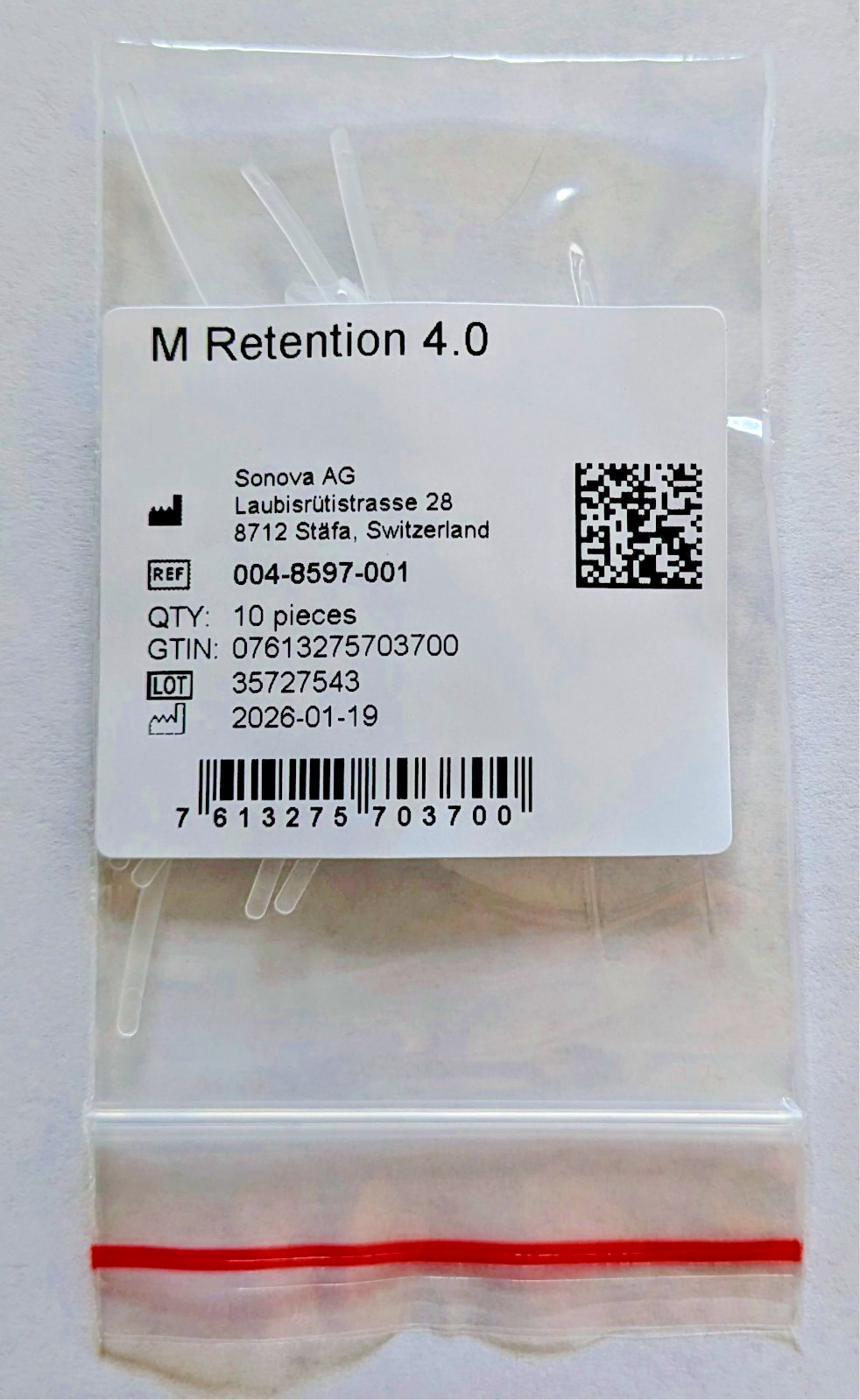 Phonak/Unitron Retention Locks Medium Retention 4.0 10 Pack 004-8597-001 OEM