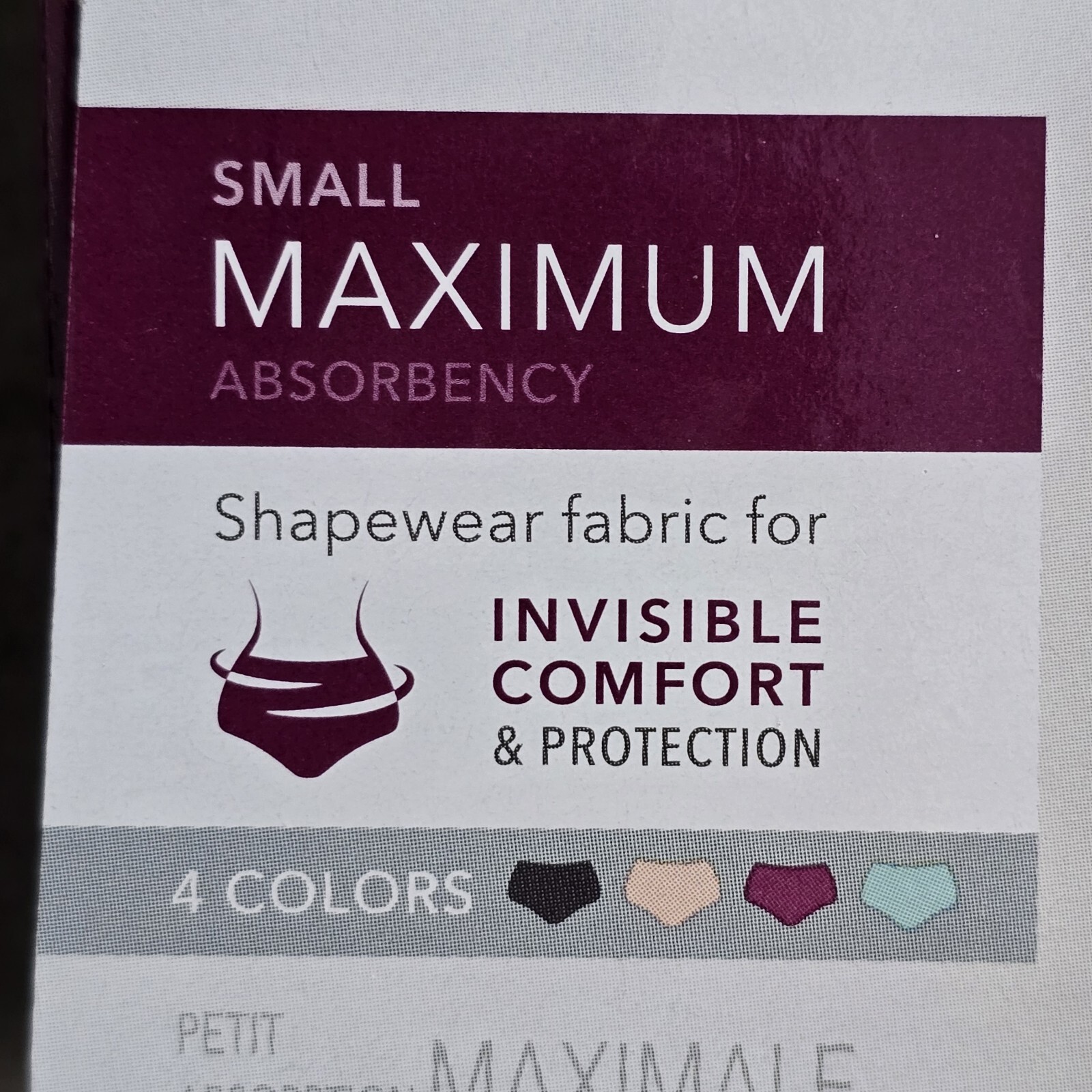 Lot Of 4 DEPEND SILHOUETTE Size Small Underwear Maximum Absorbency 4 Pack NEW