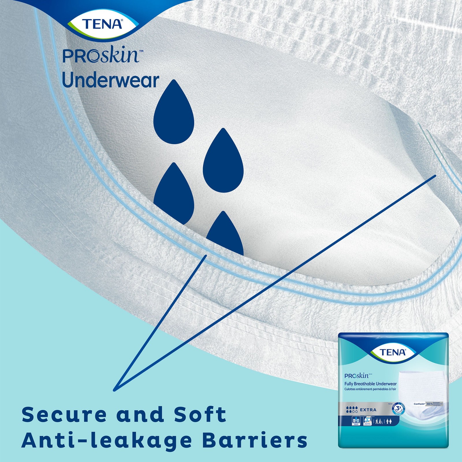 TENA Disposable Underwear Medium Ultimate-Extra 64 Ct