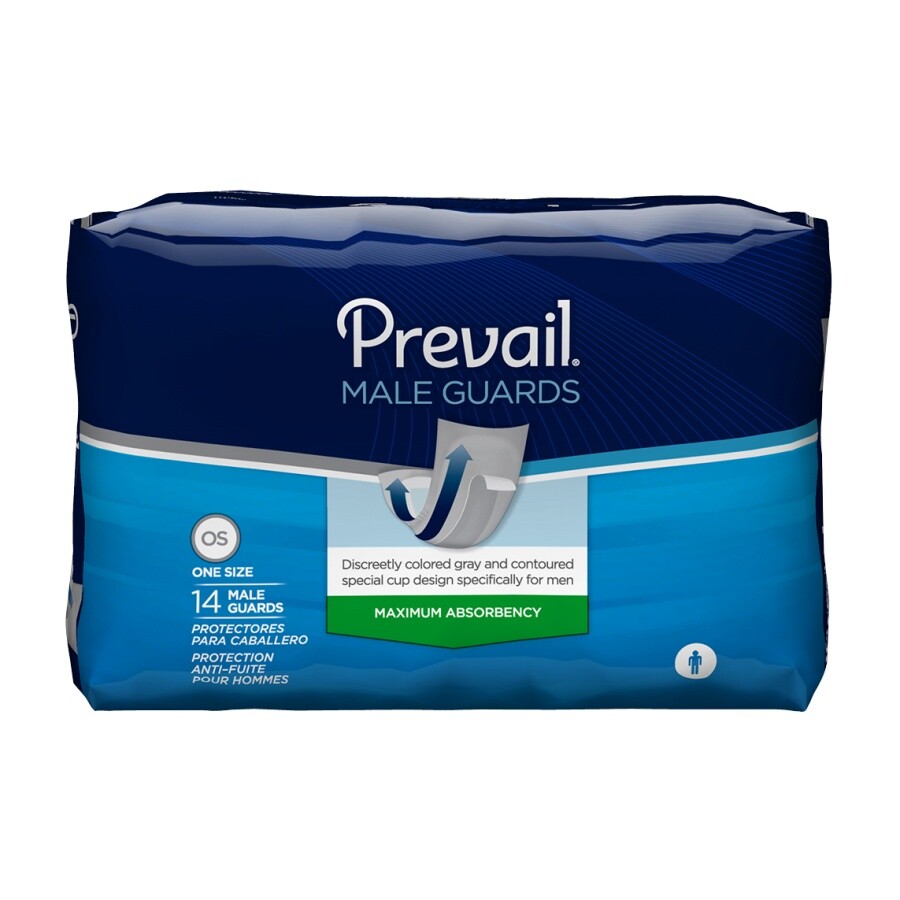 Prevail Male Guards with Adhesive Strip 13 Inch-Bag of 14 2 PACK