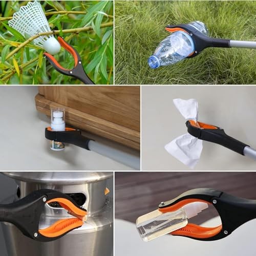 ” Foldable Grabber Reacher Tool,2pcs Reacher Grabber 43 2pcs Light Orange