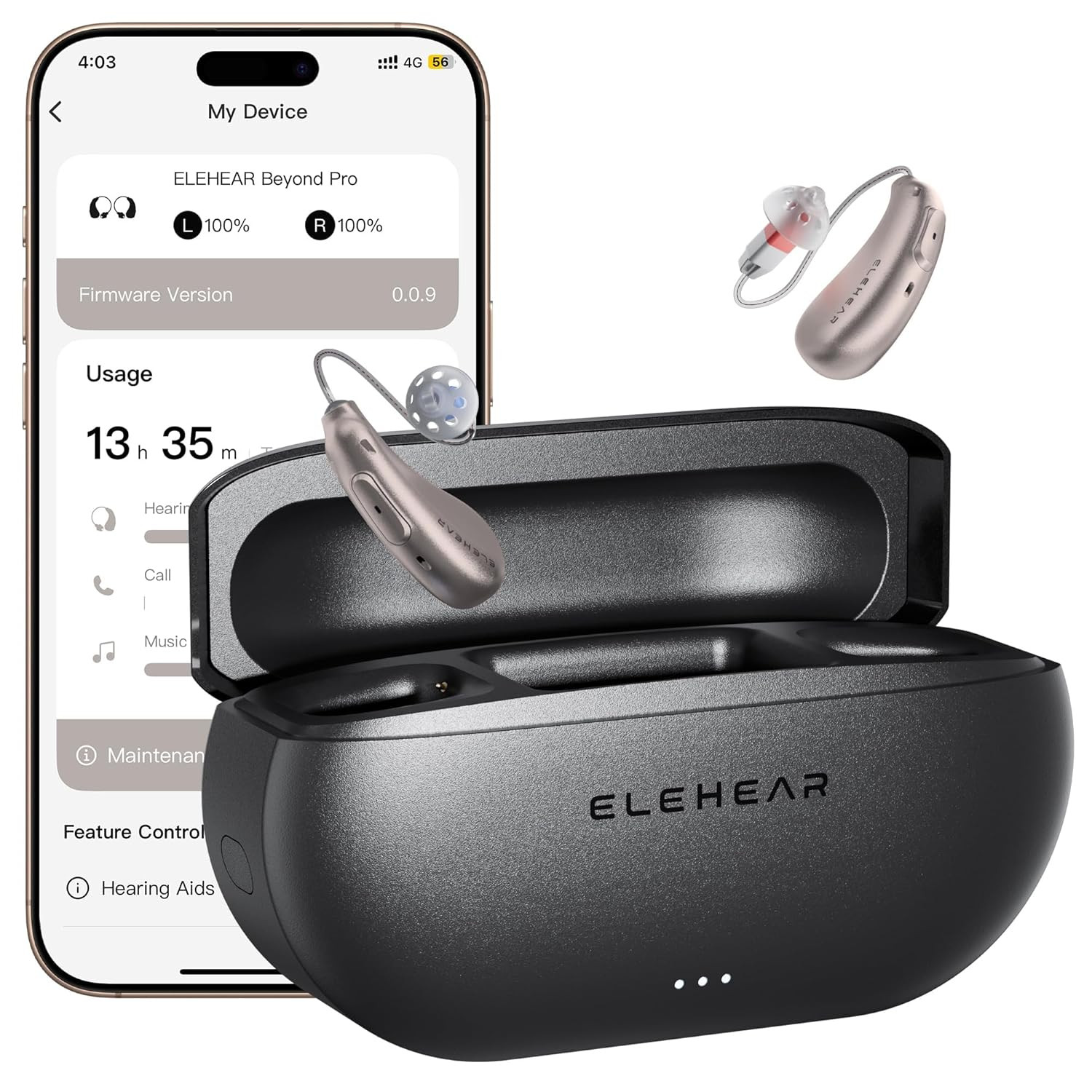 -Beyond Pro Hearing Aids, Bluetooth Rechargeable OTC Hearing Aids for Seniors an