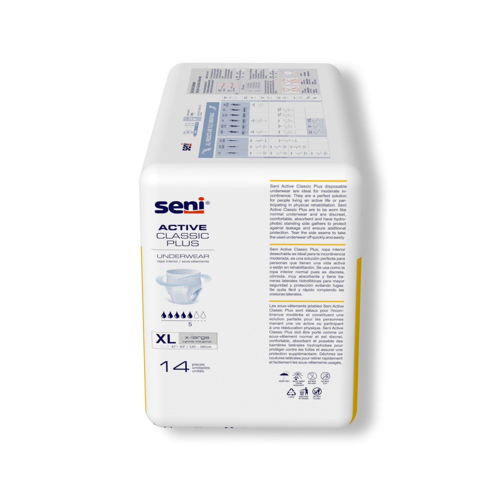 Seni Disposable Underwear X-Large Moderate 28 Ct
