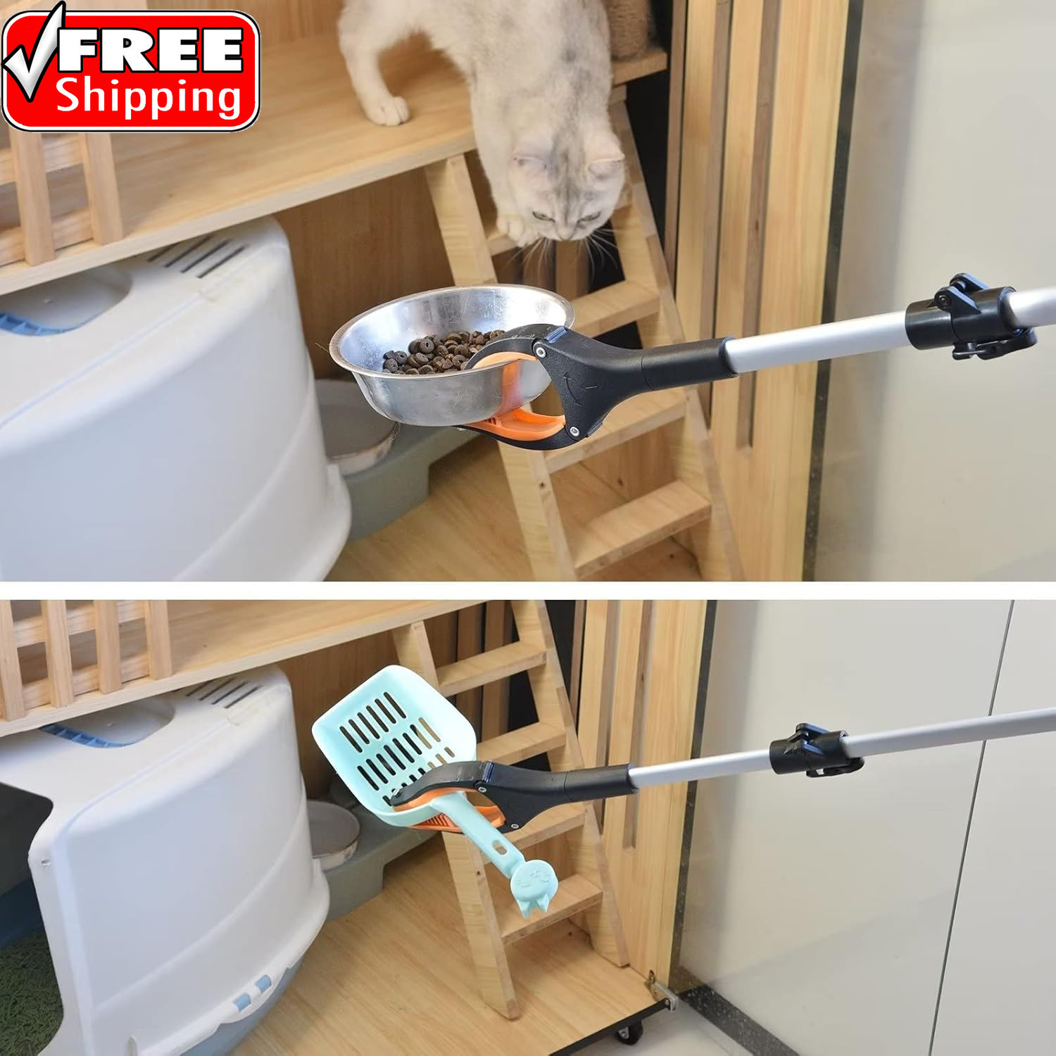 43″ Extra Long Grabber Tool, Foldable Grabbers for Elderly Grab It Reaching Tool