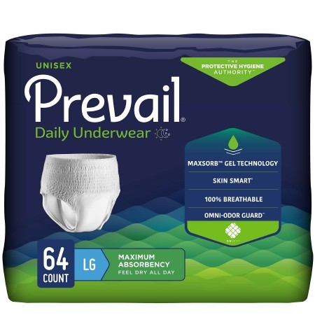 Prevail Underwear Lg Heavy Absorbency Pull On w/ Tear Away Seams