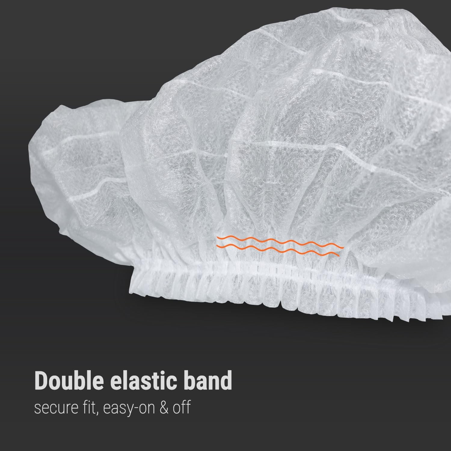 [200 Count] 2X Heavy Duty White Hair Nets For Food Service Workers, 21″, Disp…
