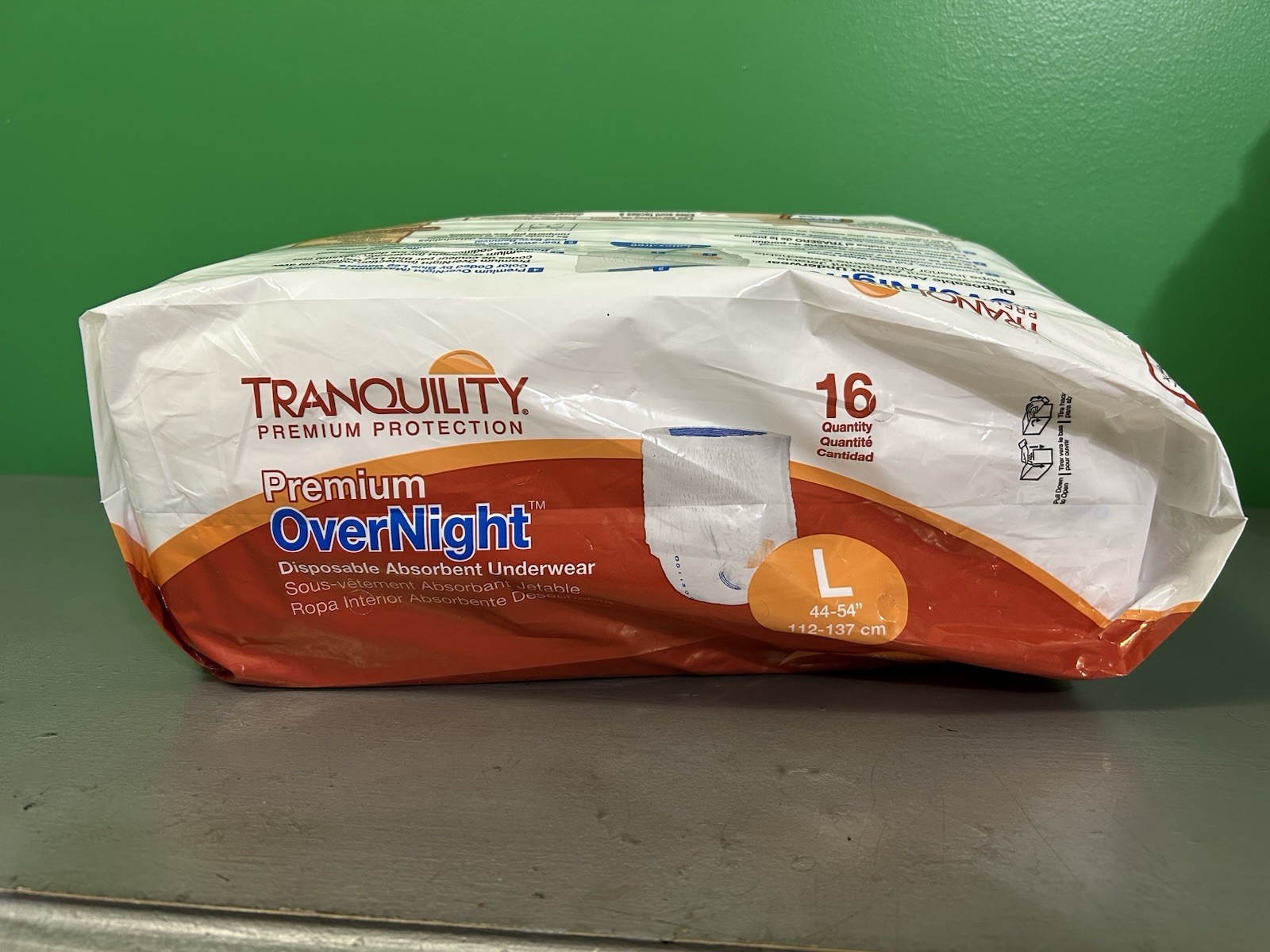 TRANQUILITY Large Premium OverNight Disposable Absorbent Underwear (16 CT) New