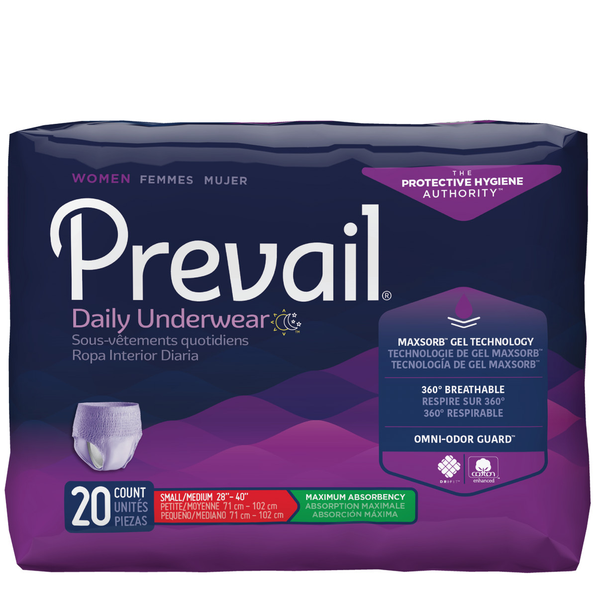 Prevail Women’s incontinence Underwear Pull-Up Style Adult Diaper Max Absorbency