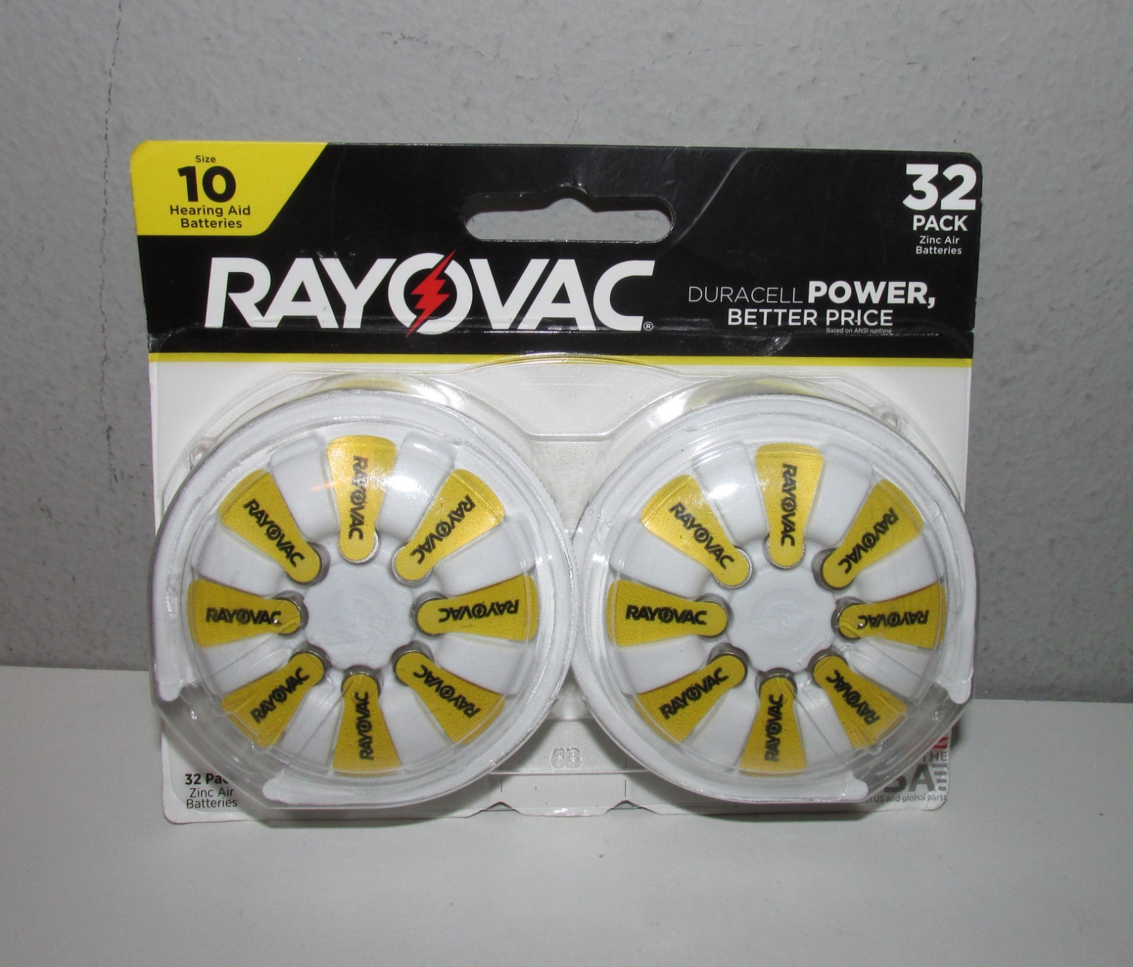 Rayovac Size 10 1.45V Hearing Aid Batteries (32 PACK Exp 2027) BRAND NEW SEALED