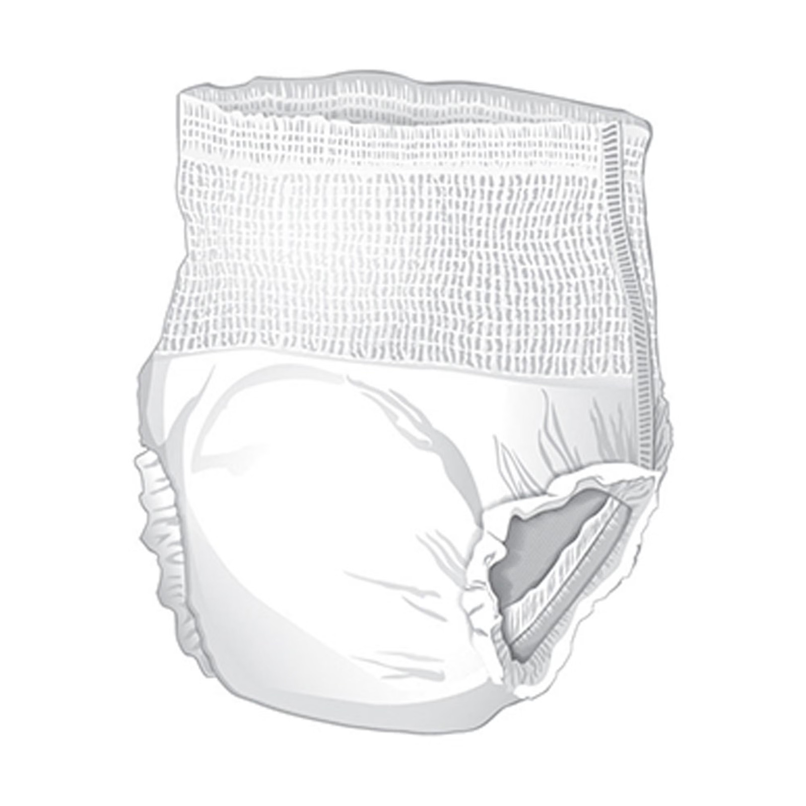 18 McKesson Adult Disposable Cloth Like Underwear Diapers L Moderate Absorbency