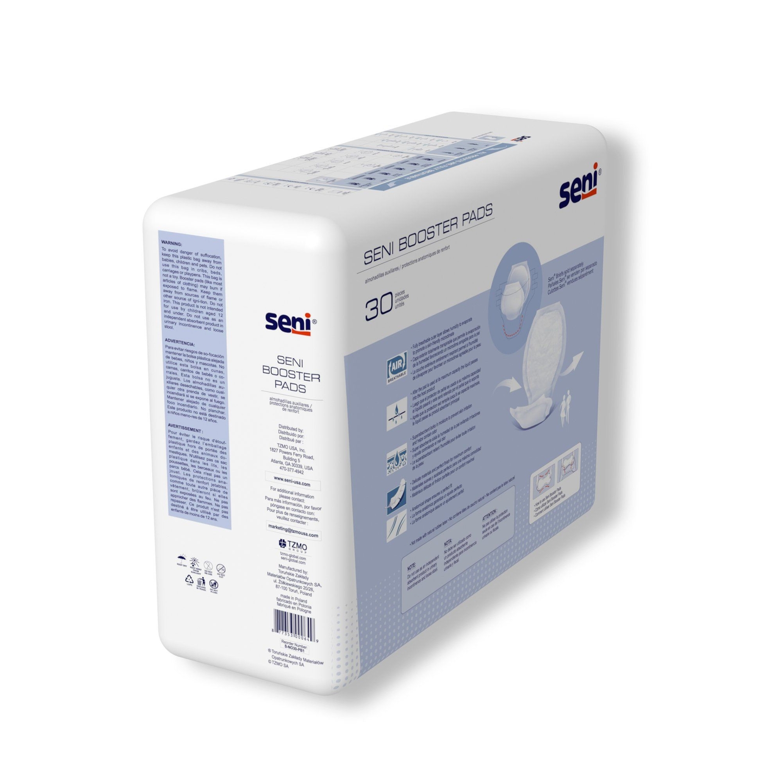 Seni Booster Pad, 25-Inch Length (PK/30)