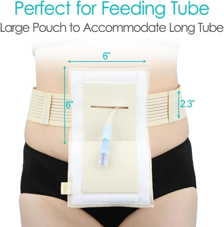 G-Tube Holder – Feeding Tube Belt Holder for PEG, G, J Tubes – Adjusta…