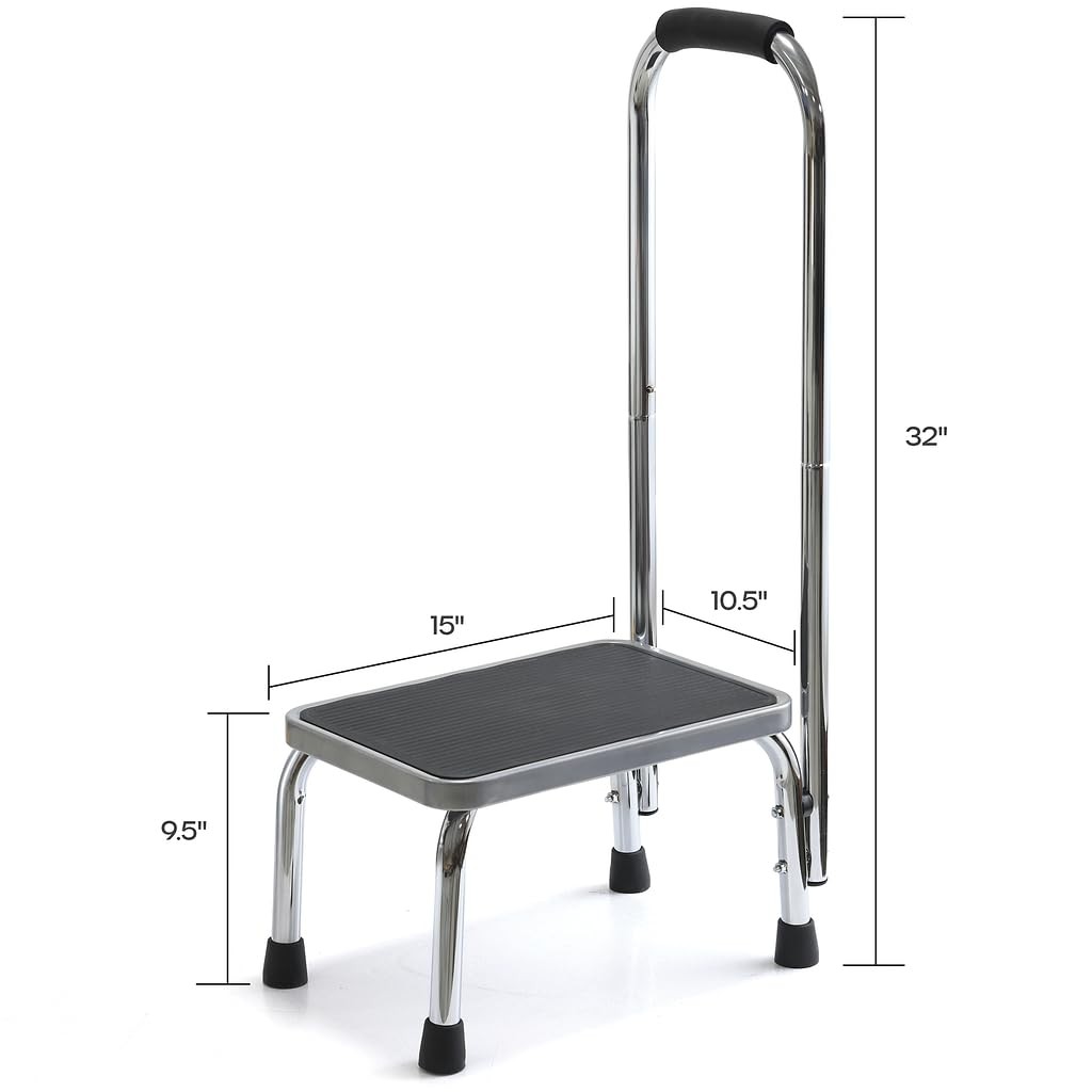 Step Stool with Handle for Adults Step stools with Handle for Elderly for Bed…