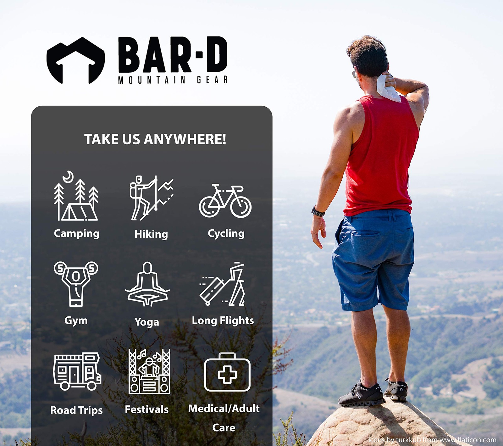 Bar-D Mountain Gear Bar-D Biodegradable Body Wipes Tea Tree Oil – Wipes