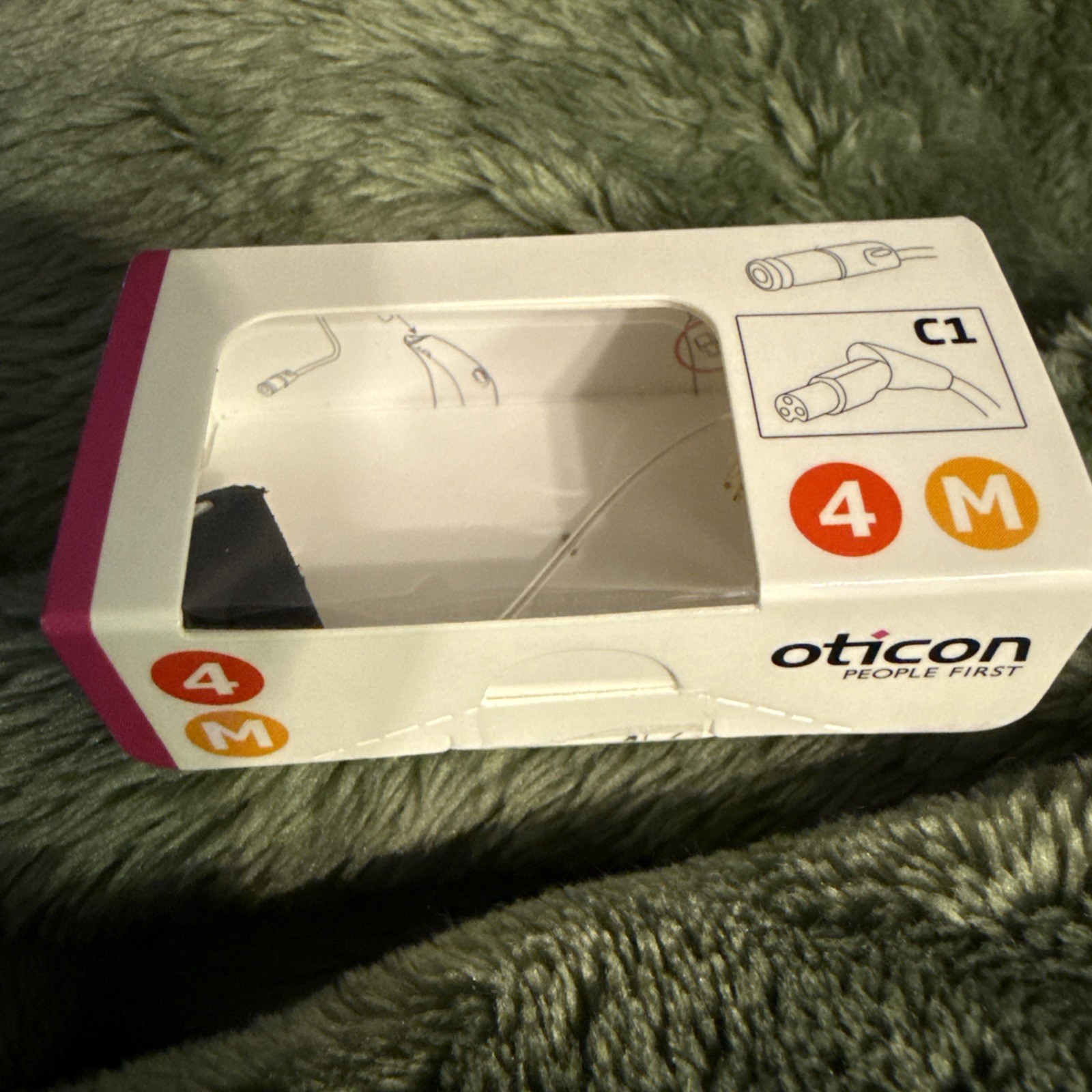 OTICON HEARING AID SPEAKER UNIT STANDARD C1 Size 4 M RIGHT Side