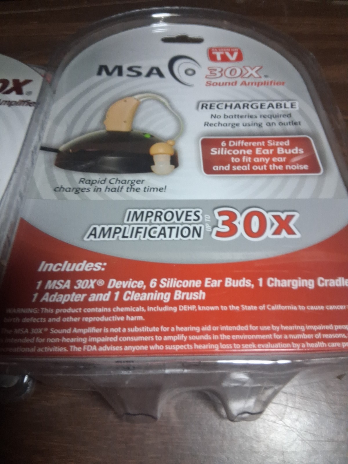 NEW (2) MSA 30X Sound Amplifier Hearing Device