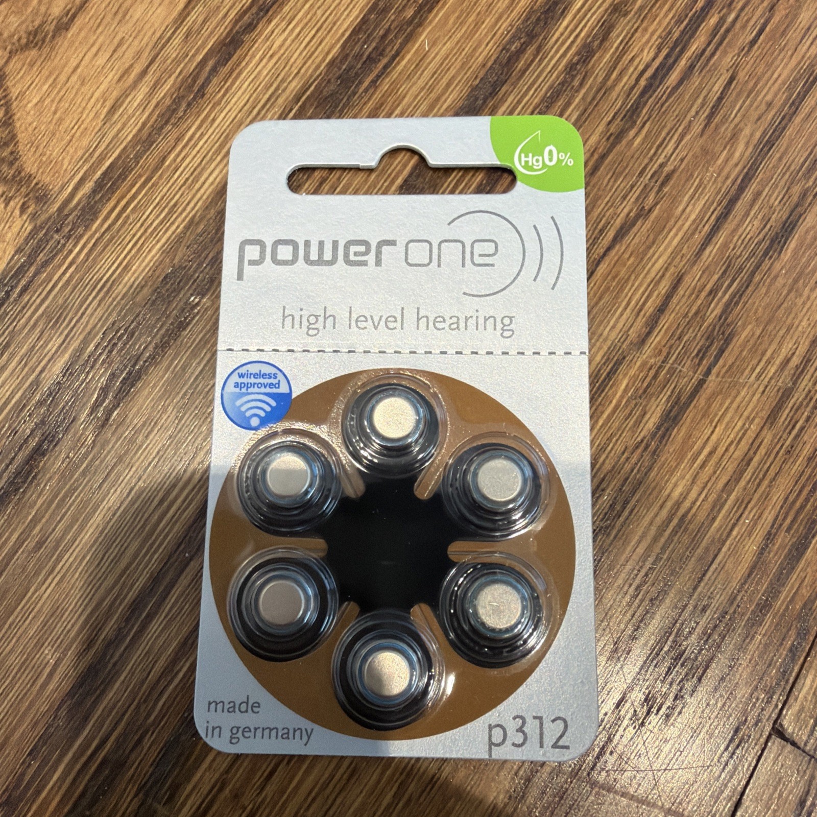 Power One Hearing Aid Batteries Wireless P312 Made In Germany Exp 2024