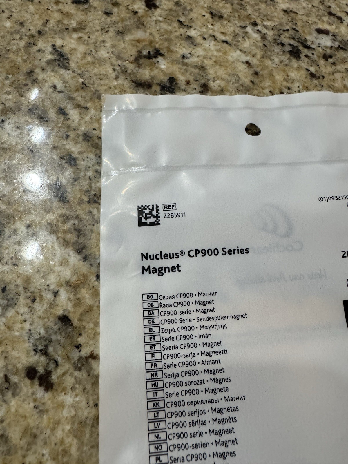 Cochlear Nucleus Z285911 Mocha CP900 Series Magnet 2M – Sealed –