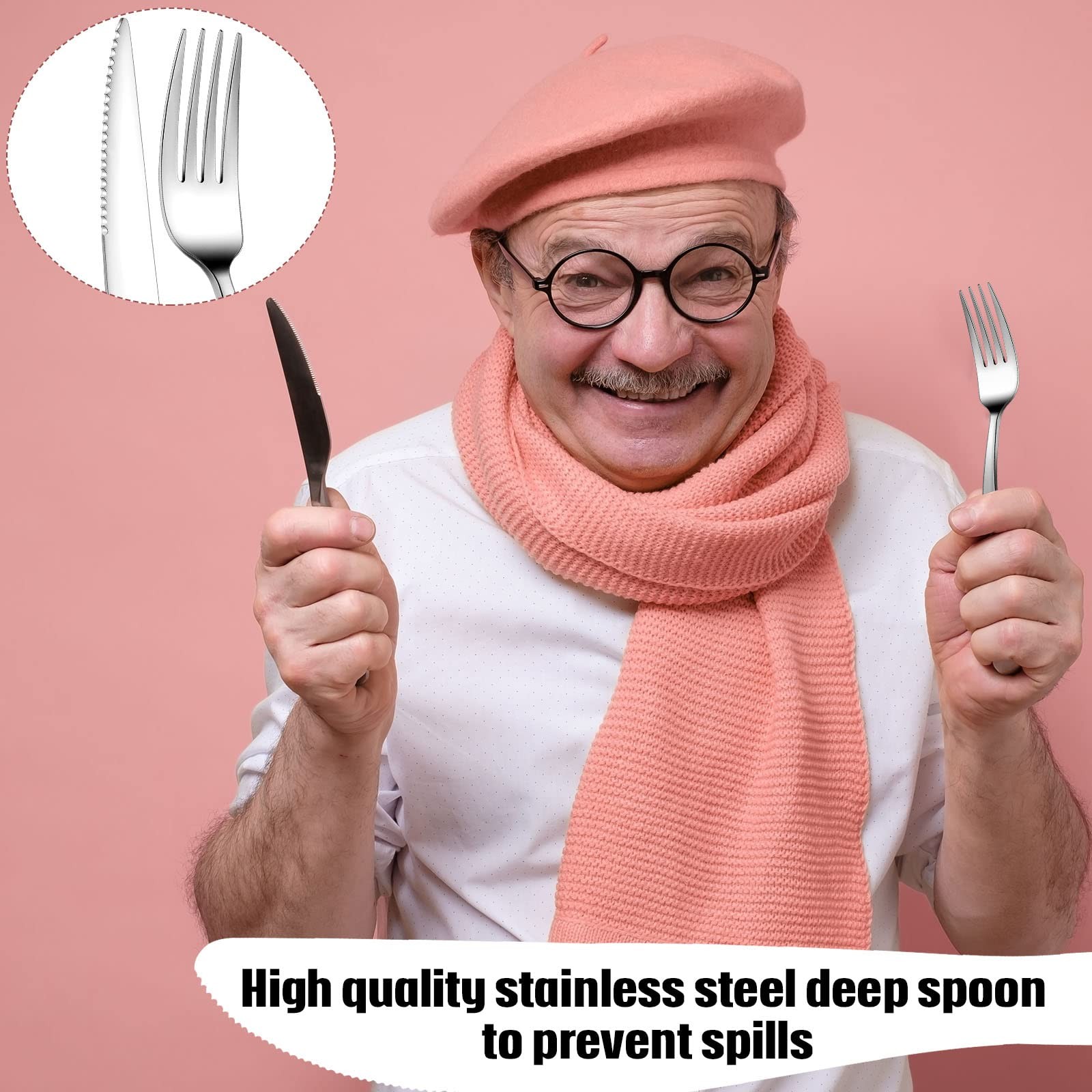 Bonuci 6 Pcs Weighted Utensils for Hand Tremors and Parkinsons Patients Weigh…