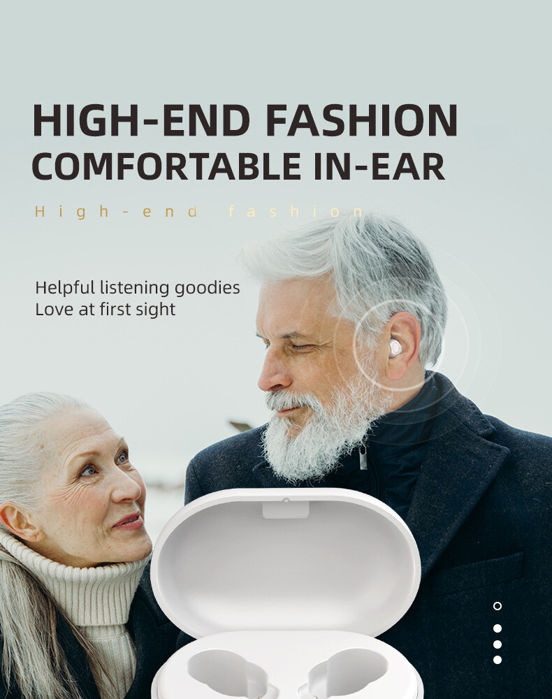 Digital Hearing Aids Invisible Noise Cancelling 16 Channels Sound Amplifier ITE