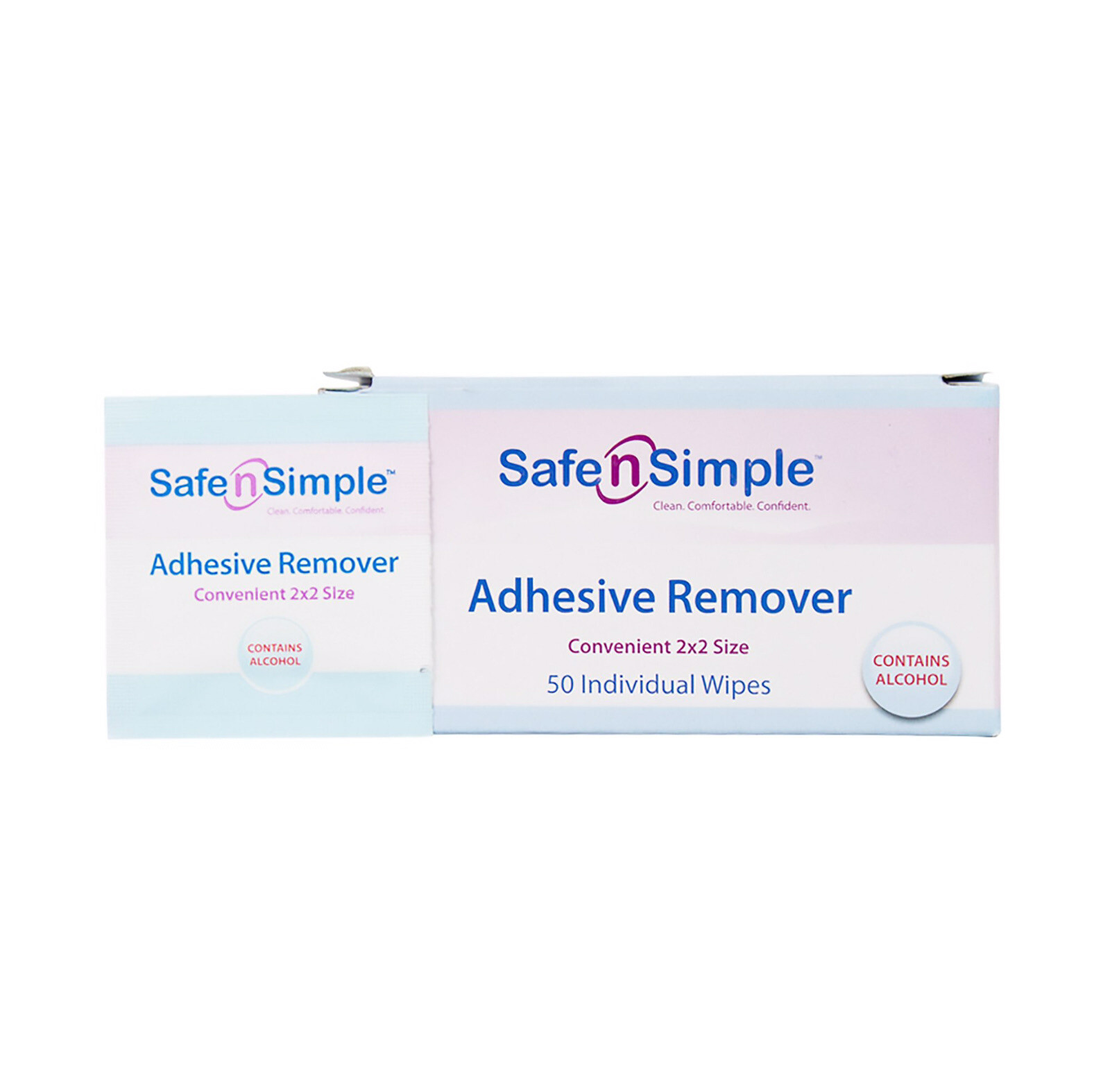 SAFE N SIMPLE ADHESIVE REMOVER WIPES X4 BOXES NEW/SEALED OSTOMY CARE #SNS00650