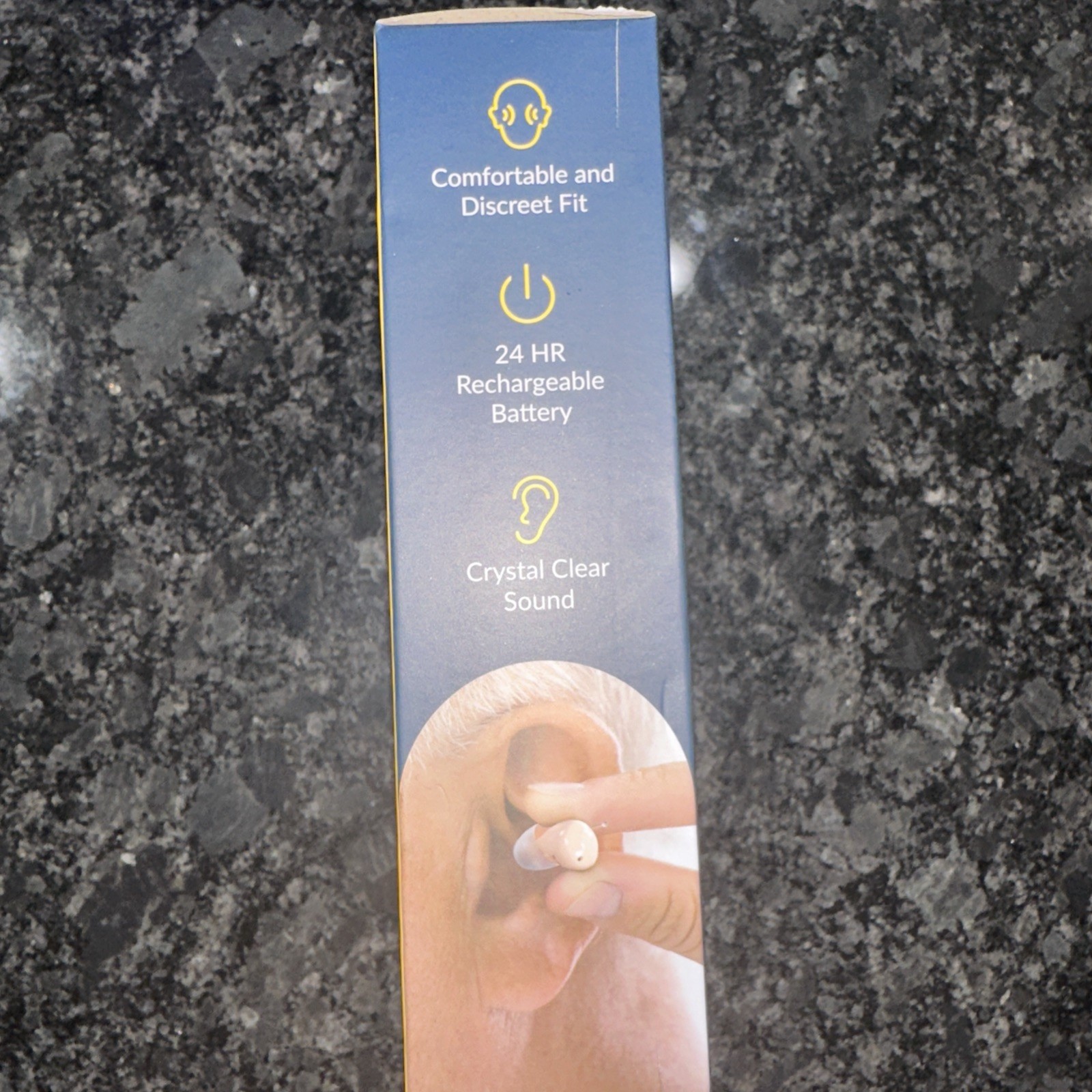 Audien Atom One OTC Hearing Aids Wireless, Rechargeable, Beige