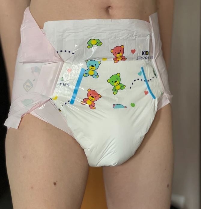 Set of (2) Large Kiddo Junior Plus Pink Adult Diapers Vintage Attends Pampers