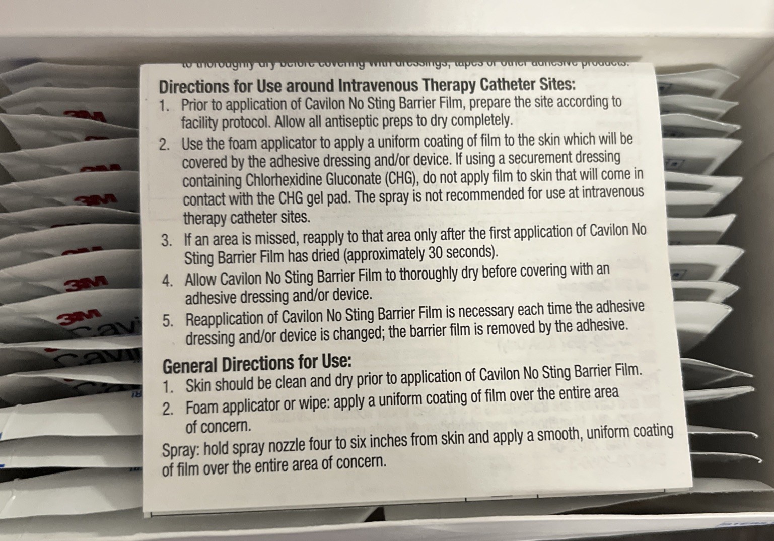 3M 3344 Cavilon No-Sting Skin Barrier Film Wipe Sterile 30 Count Boxed EXP 2029