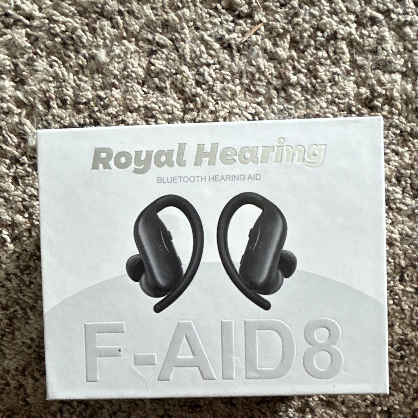 Royal Hearing F-AID8 Bluetooth BTE Hearing Aid Pair for Both Ears, Black