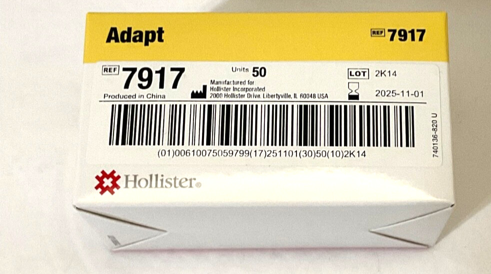 Hollister Adapt 7917 Skin Protective Wipes No Sting 50 pcs Exp. 2027-10