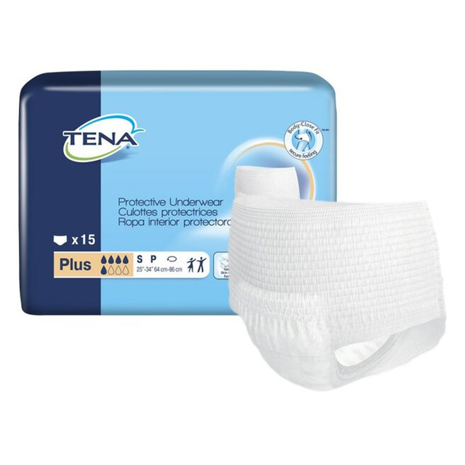 TENA Plus Protective Underwear 2XL 68″ – 80″ CA of 48