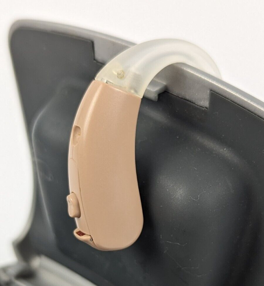 ONE AUDIO SERVICE MONZA 1+ DUO HEARING AID WITH CASE USED