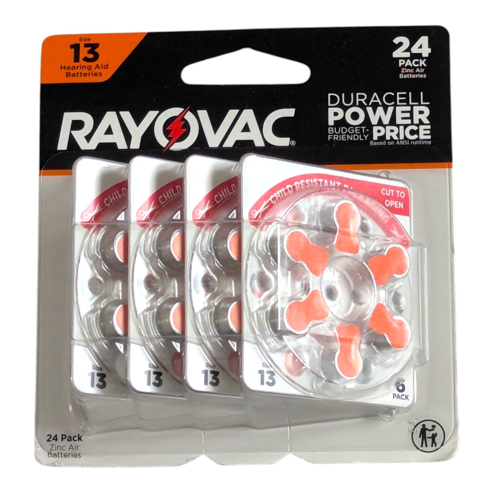 Rayovac Hearing Aid Batteries-24 Pack Sz. 13 1.45V Expiration Date Nov 2028 2 Pk