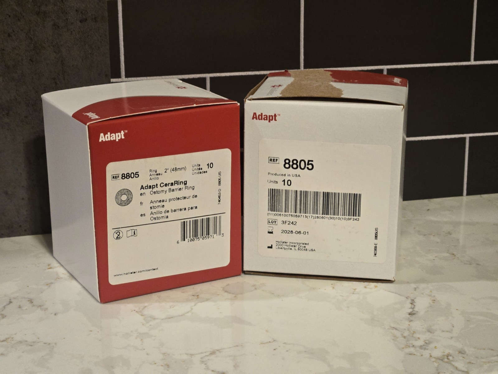 2 Boxes (20 Total) Hollister 8805 Adapt CeraRing Barrier Rings exp 2028