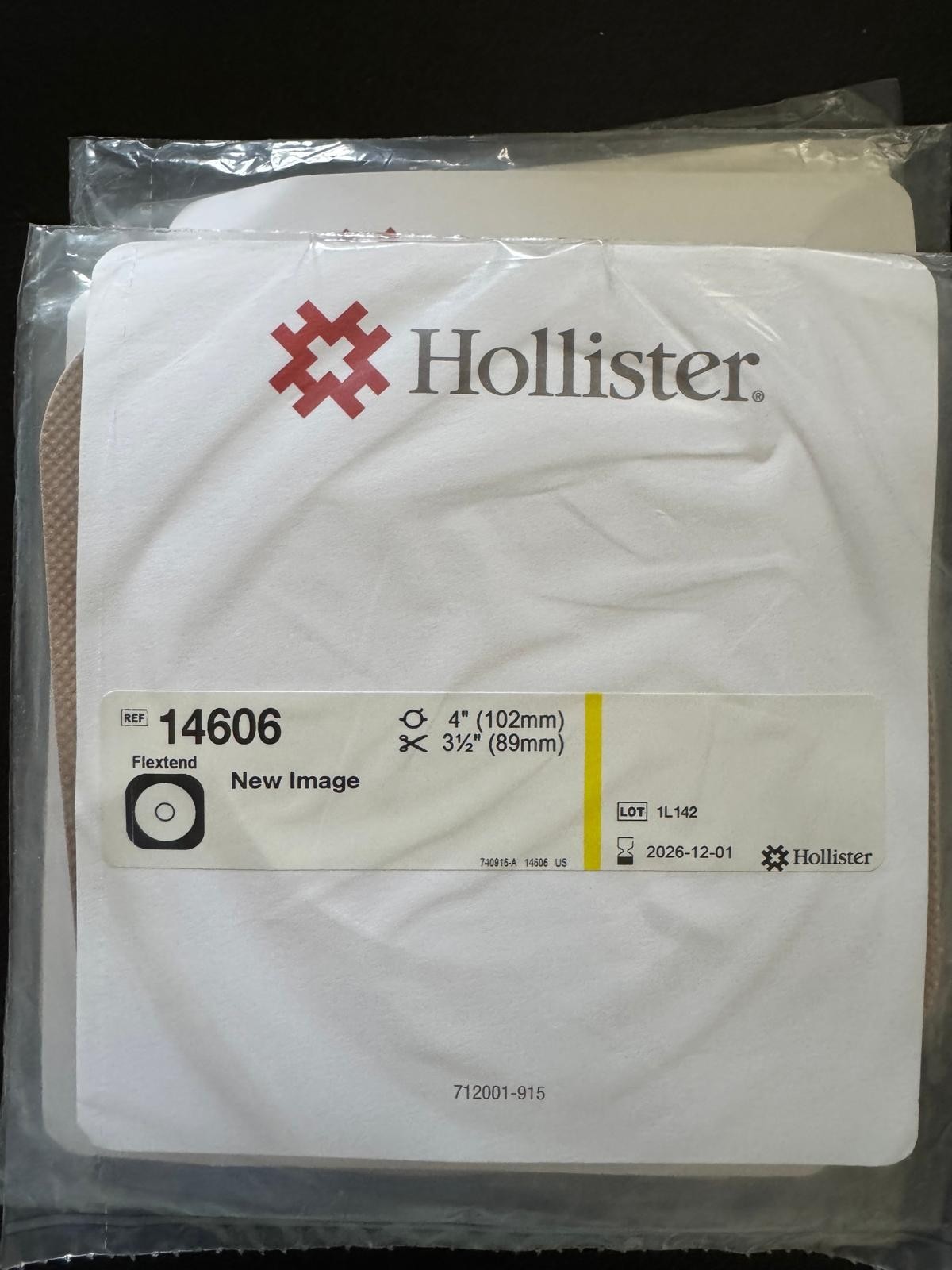 NEW – Hollister 14604 New Image Flat Flextend Skin Barrier (5 Count) 2026-12 EXP