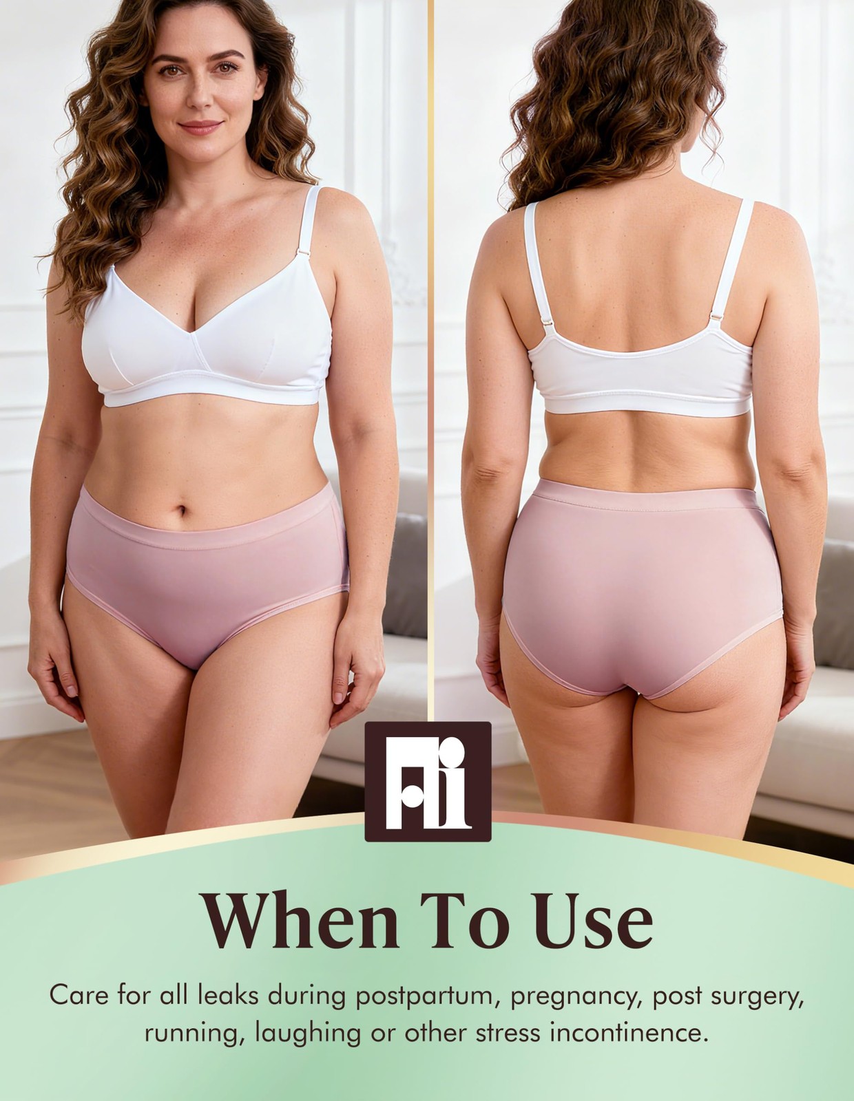 5 Pack Medium AIRCUTE Washable Adult Urine Incontinence Underwear Women Leak