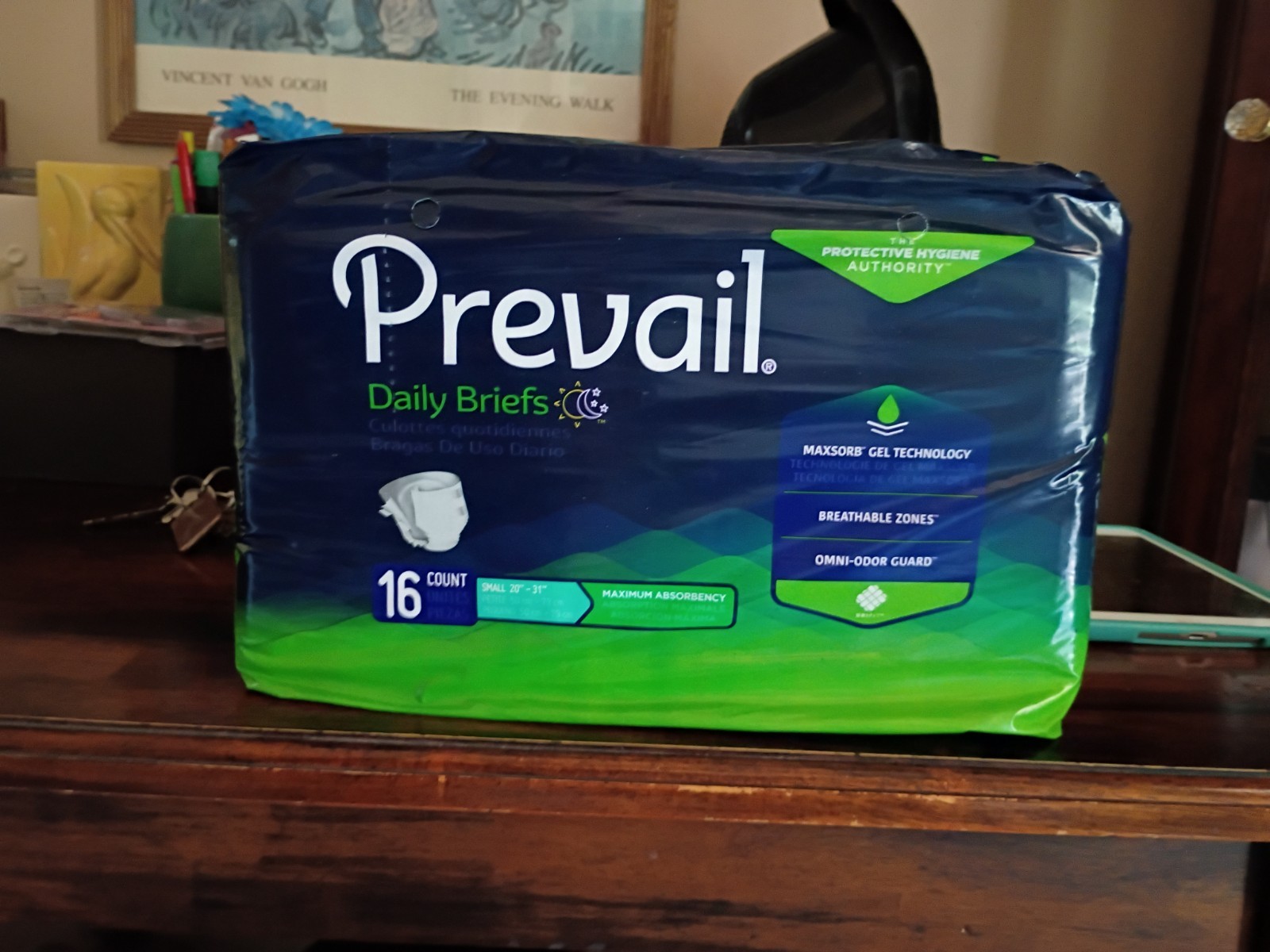 Prevail Daily Briefs PV-011 Underwear Pull up 16 Count Youth Small Adult 20”-31”