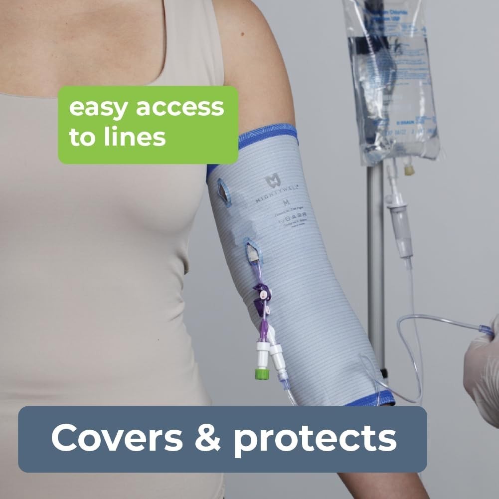 PICCPerfect Double Layer Arm Cover – Solid Black, Medium