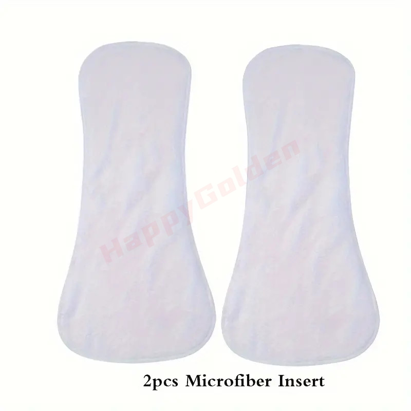 2 Pack Adult Incontinence Pads Washable Microfber/ Polar Fleece Diaper Insert