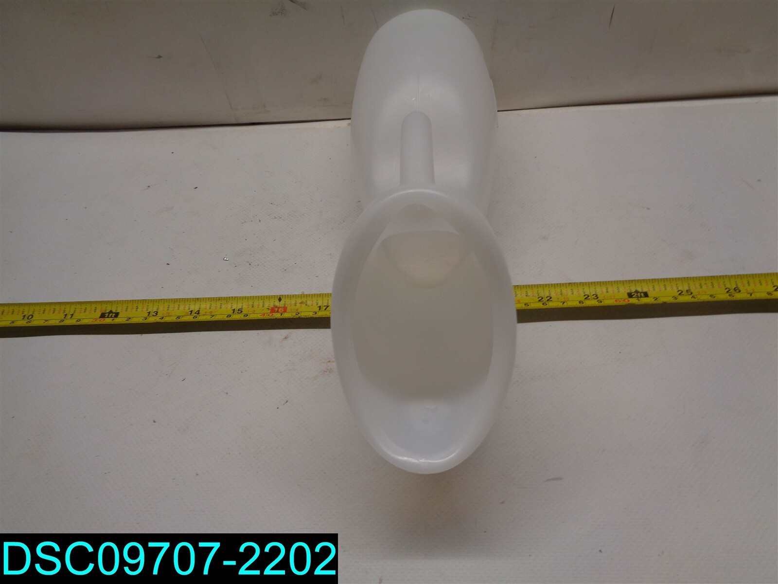 QTY=72: MEDEGEN H145-01 1000CC FEMALE URINAL 23.60″ X 23.30″ X 18.80″
