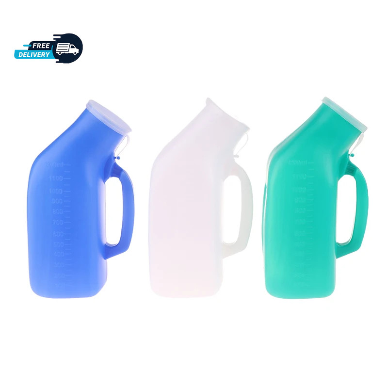 Urinal Bottle Male Urinals Portable Urine Bottle with Screw Lid 1200 ml