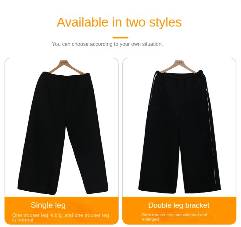 Stent Care Pants Fracture Patients After Leg Surgery Thickened Fleece Trousers