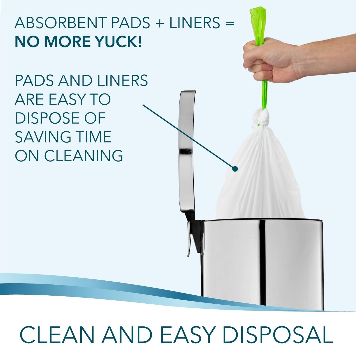 Superior Absorbent Commode Liners with Pads: Hygiene Simplified for Caregivers